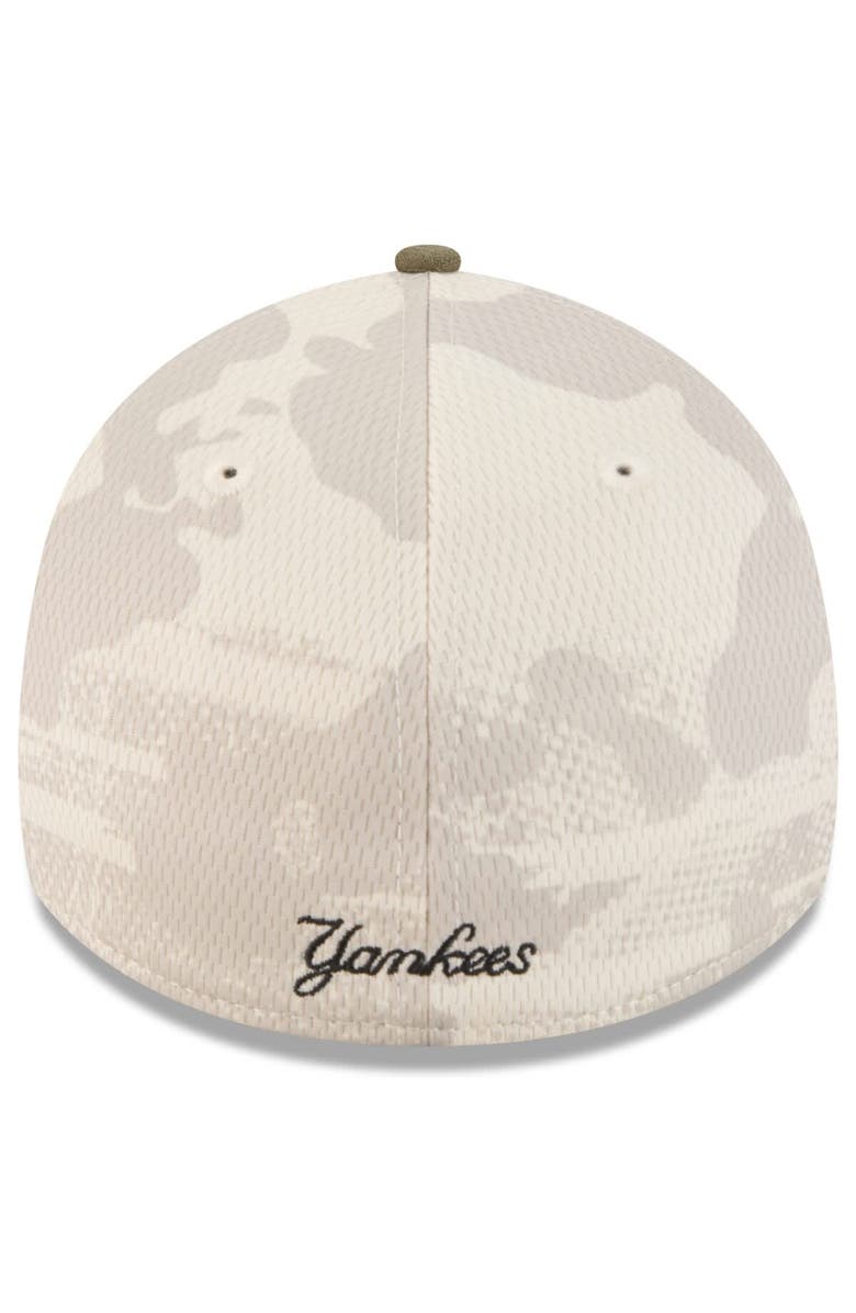 New Era Men's New Era Light Beige/Olive New York Yankees 2025 Armed Forces Day 39THIRTY Flex Hat, Alternate, color, Light Beige