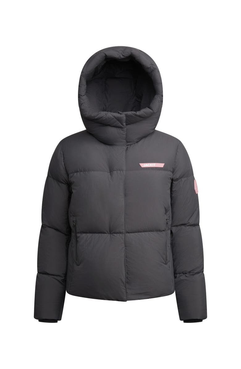 JACK1T Star Shower Long Sleeve Puffer Jacket, Alternate, color, Black