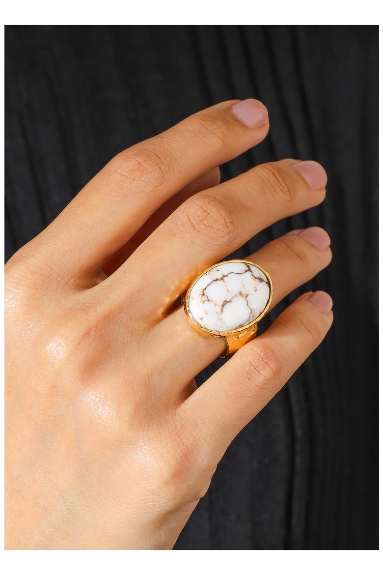 Wild Horse Turquoise Ring, Alternate, color, WHITE