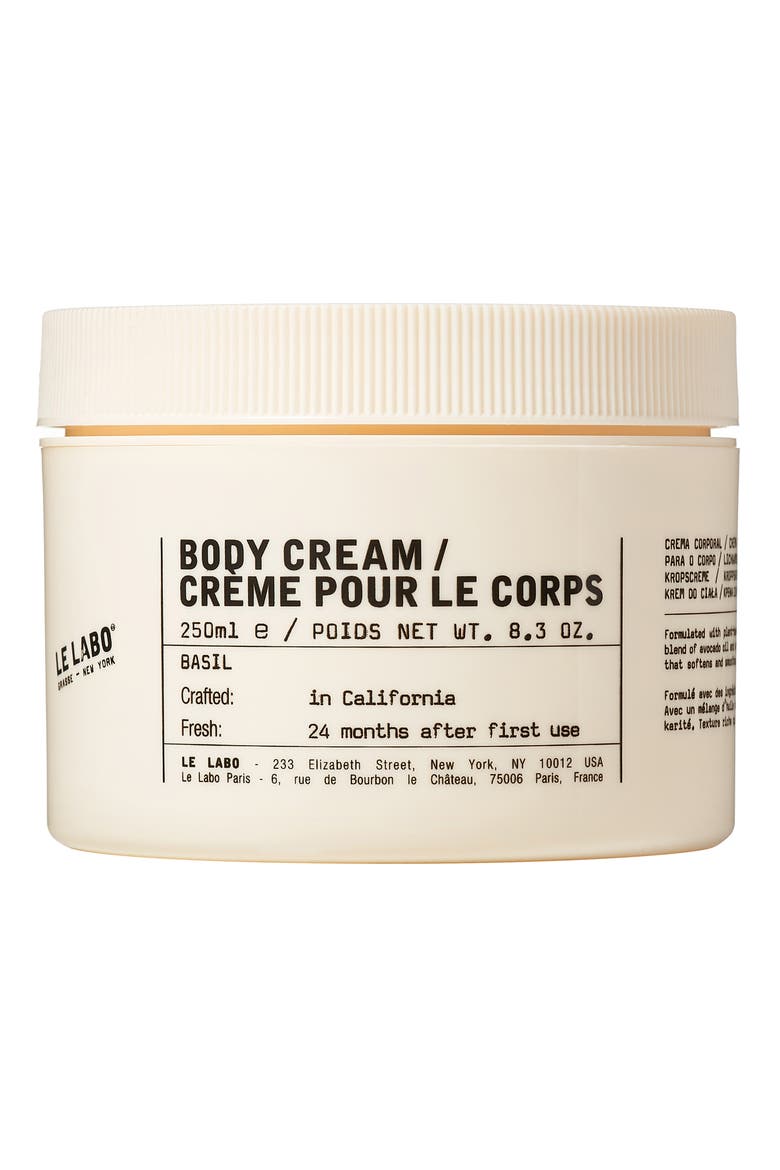 Basil Body Cream, Main, color, NO COLOR