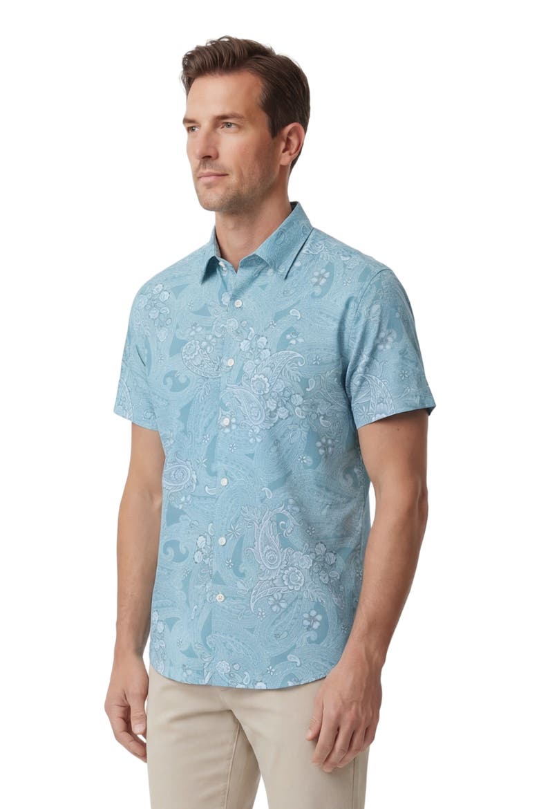 Paisley Explosion Mens Knit Shirt, Alternate, color, PAISLEY EXPLOSION TEAL