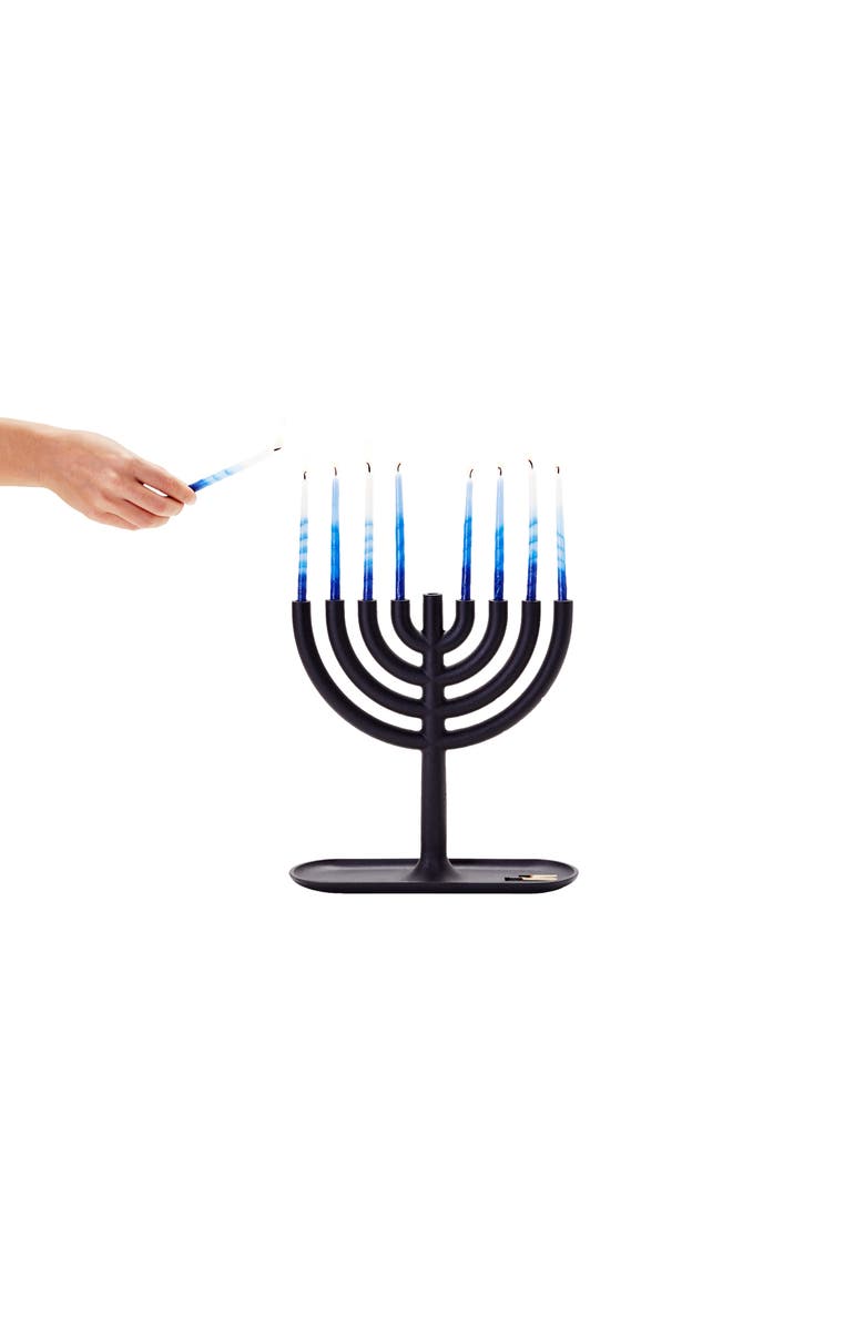 Areaware Cast Iron Menorah, Alternate, color, 