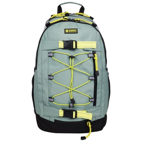Ripstop Backpack- Durable Outdoor and School Bag with Skate Straps and Multiple Compartments