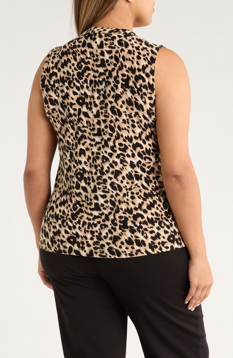 KASPER Knot Front Sleeveless Top, Alternate, color, 