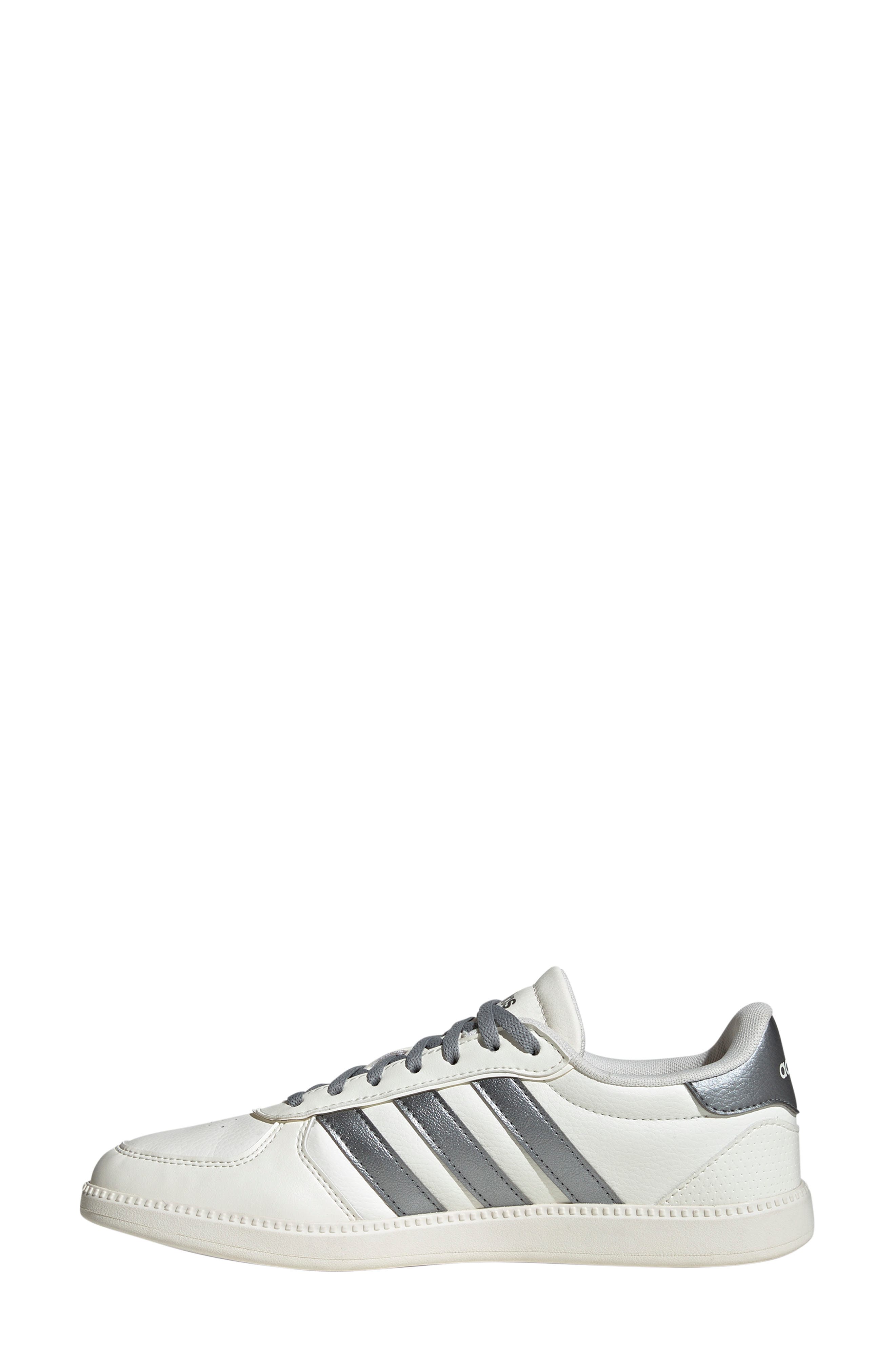 adidas Breaknet Sleek Sneaker, Alternate, color, Core White/ Iron Grey
