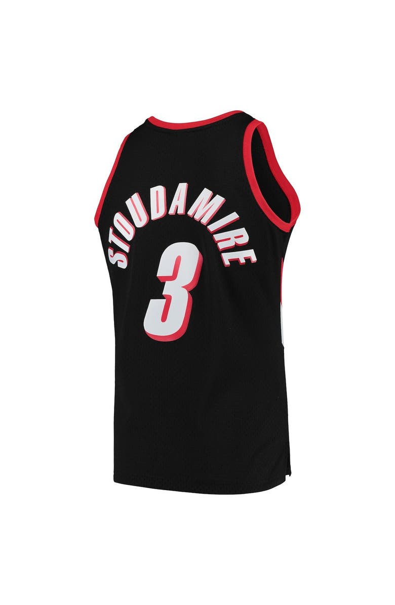 Mitchell & Ness Men's Mitchell & Ness Damon Stoudamire Black Portland Trail Blazers 1999/00 Hardwood Classics Swingman Jersey, Alternate, color, Black