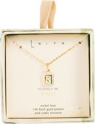 Leith Initial Pendant Necklace