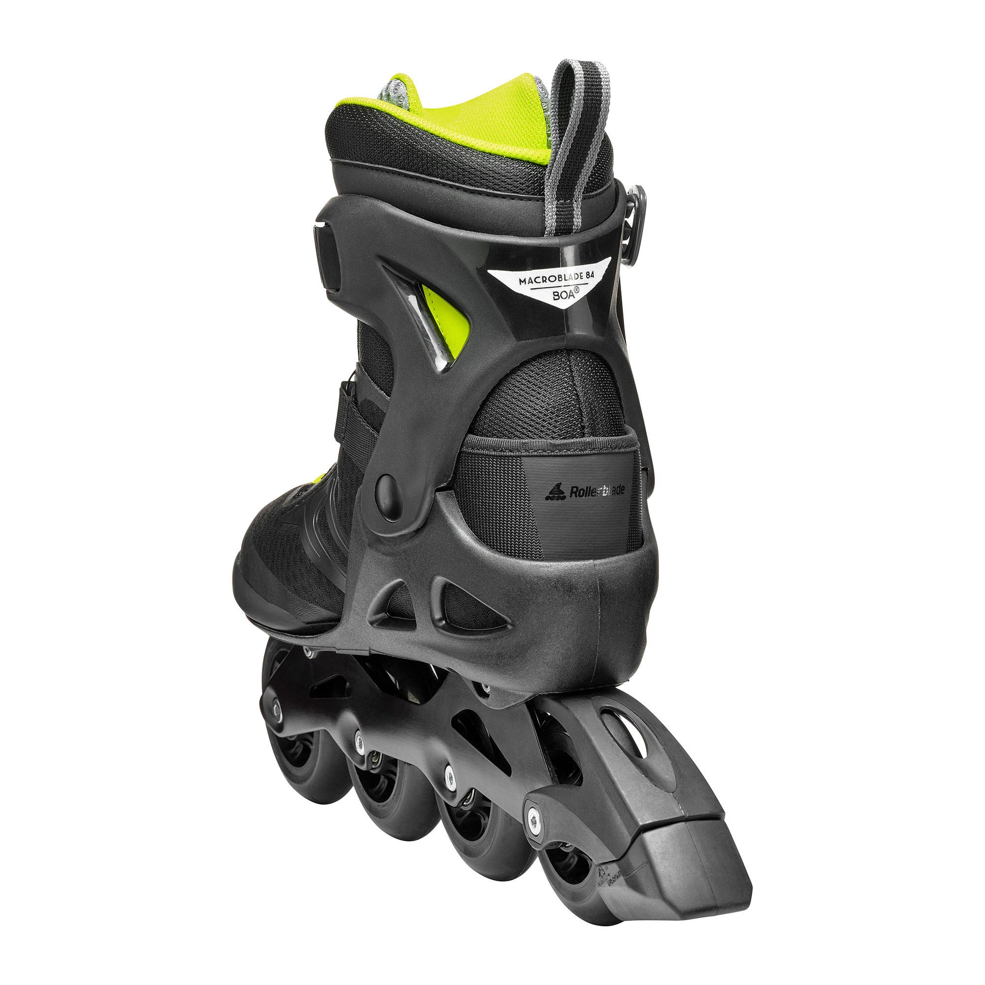 Rollerblade Macroblade 84 BOA Mens Inline Skates, Alternate, color, Black/Lime