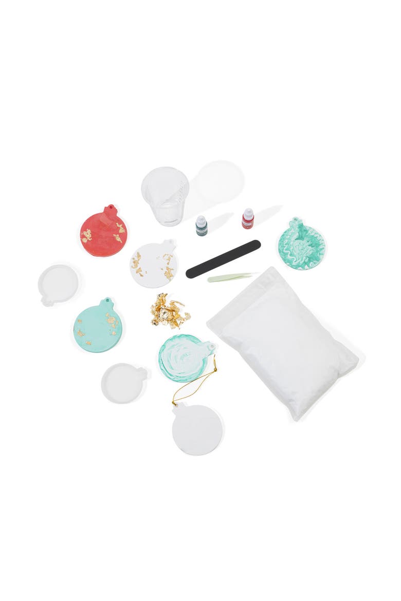 Mix2Mold Ceramic Resin Holiday Ornament Kit, Alternate, color, Multicolored