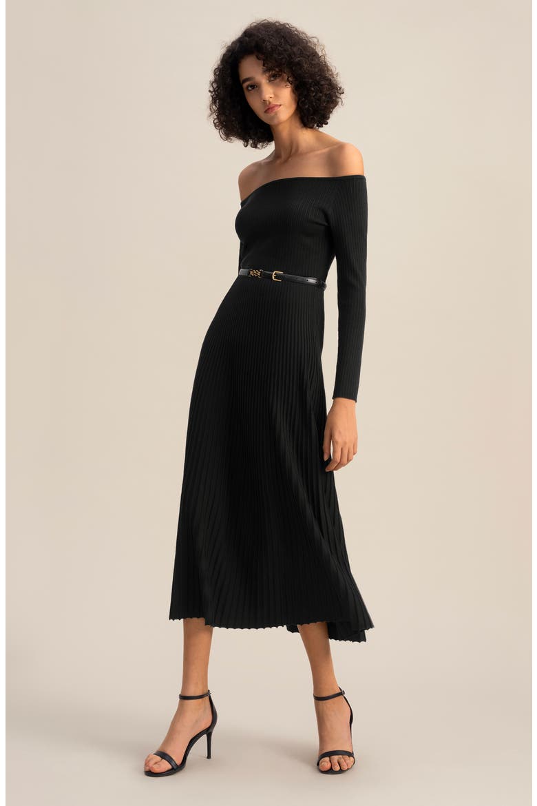The Vivi Knit Dress, Alternate, color, Black