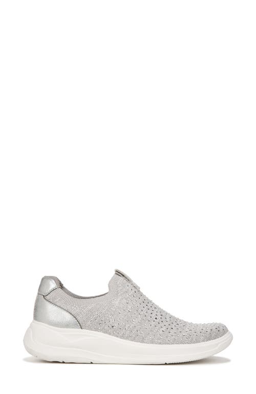 Bzees Twilight Crystal Embellished Knit Sneaker In Grey