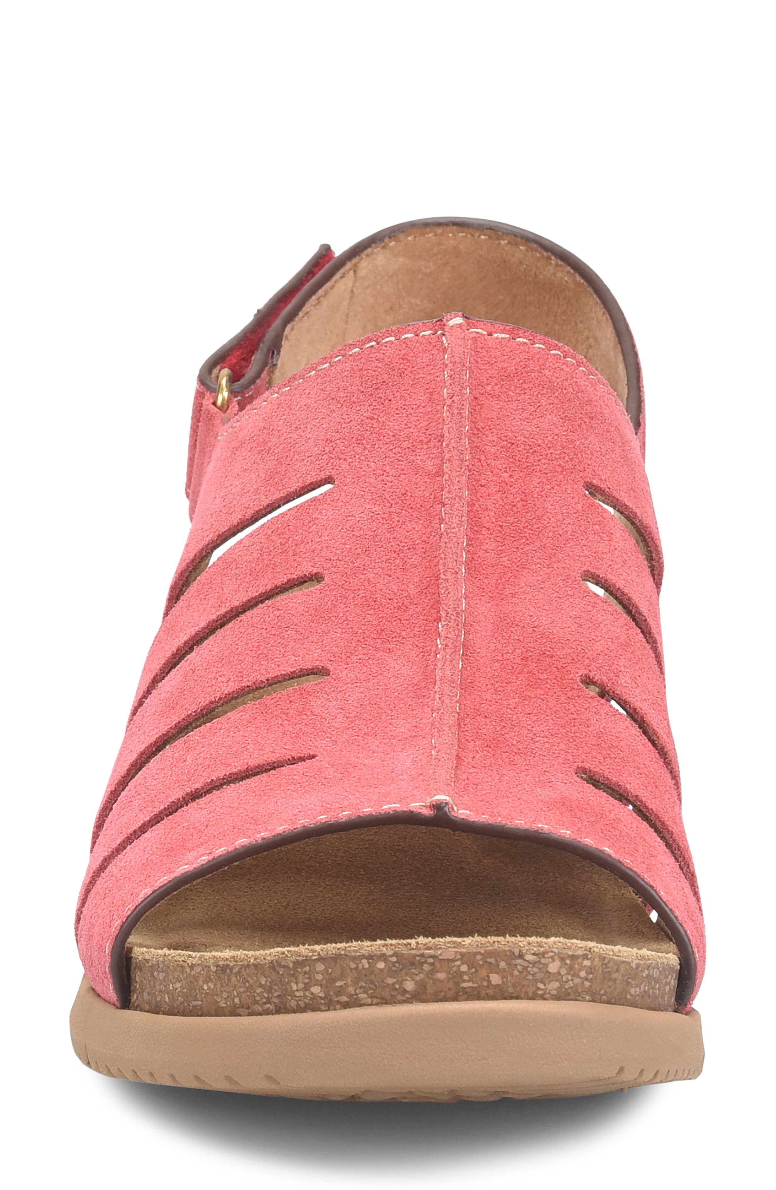 Scottie Slingback Wedge Sandal, Alternate, color, ROSE