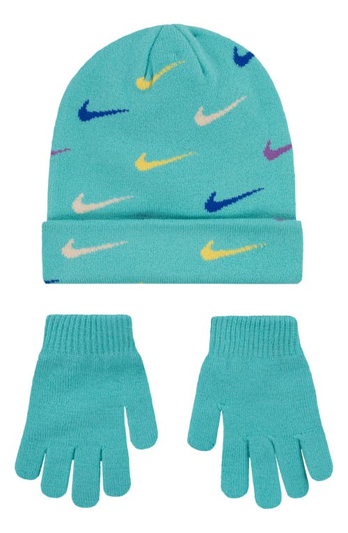 Nike Swoosh Repeat Beanie In Blue