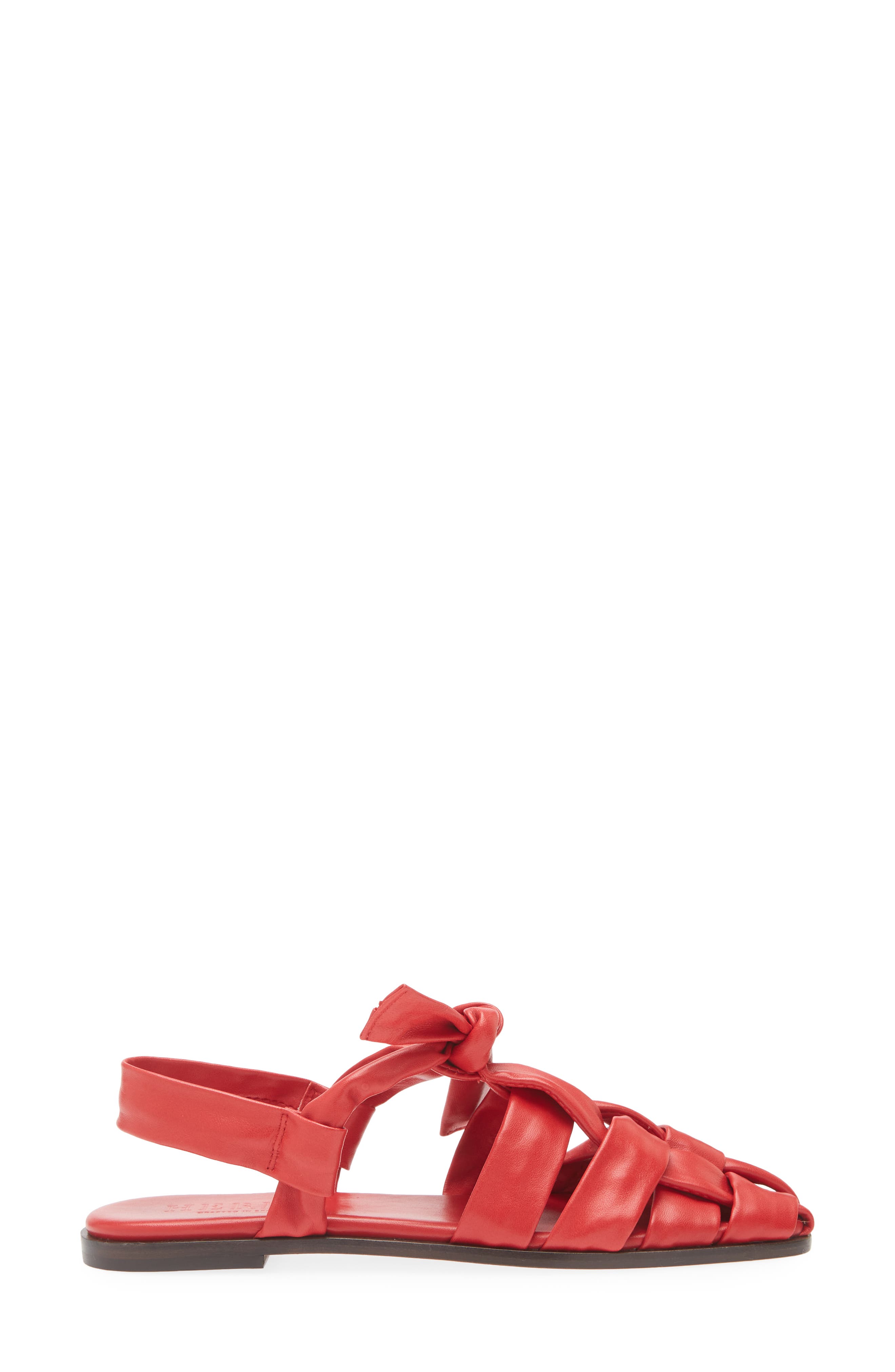 Bena Square Toe Slingback Sandal, Alternate, color, RUBY/ DARK BROWN