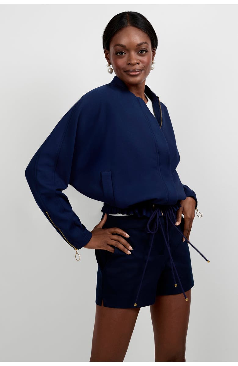 Trina Turk Vignetta Jacket, Alternate, color, Ink