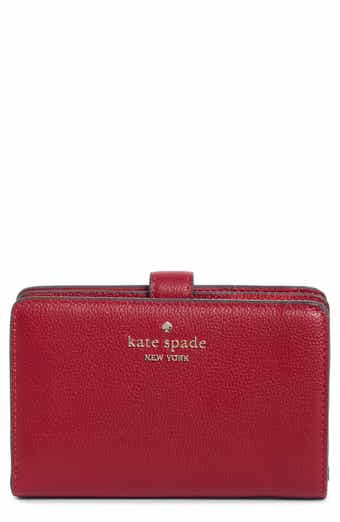 Kate Spade New York leila pebbled leather medium cardholder wallet