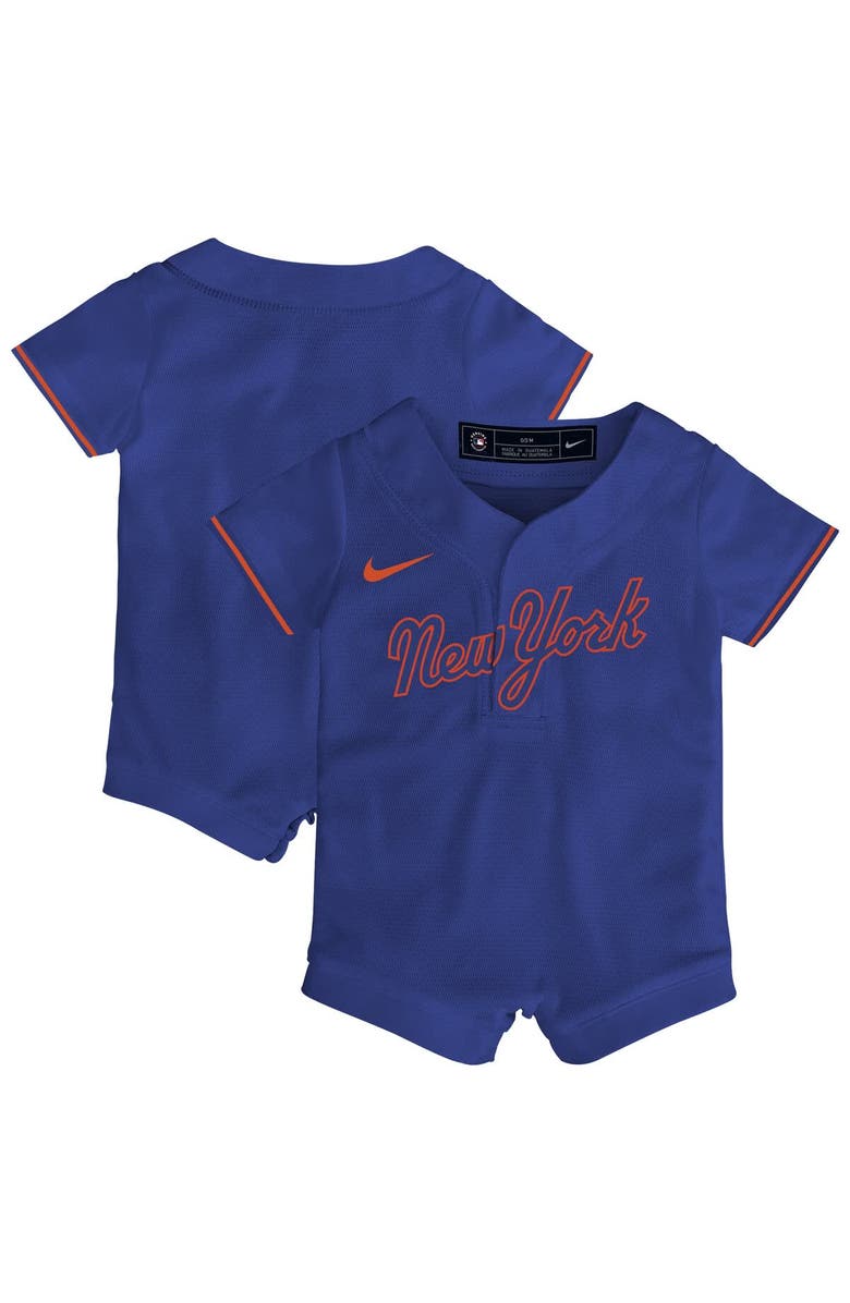 Nike Infant Nike Royal New York Mets Alternate Replica Romper Jersey, Main, color, Royal