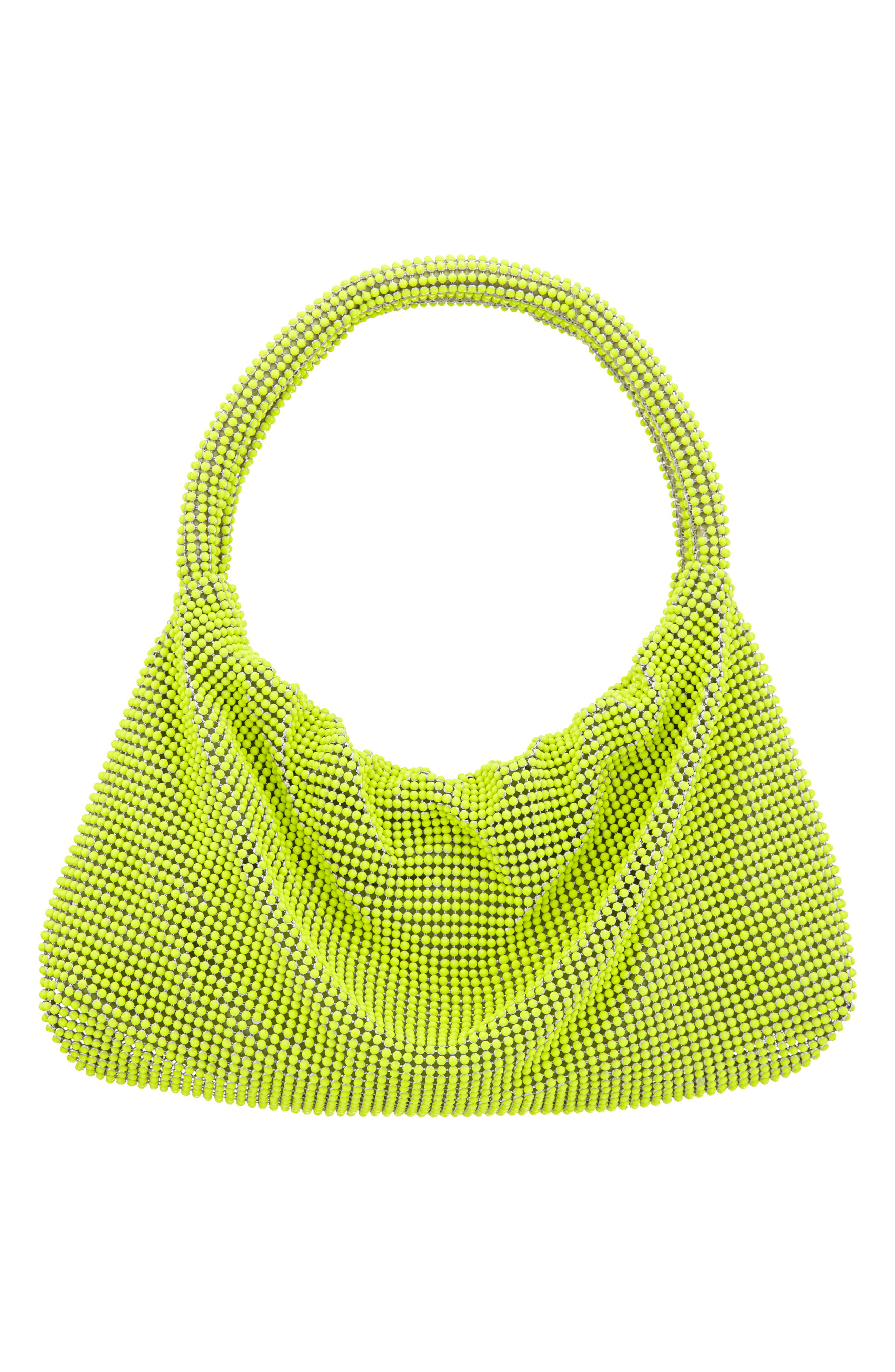 Nina Joyce Mesh Top Handle Bag, Alternate, color, Neon Lime