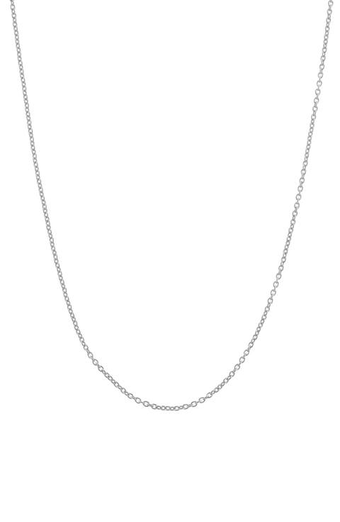 Sterling Silver Adjustable Chain Necklace