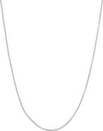 FZN Sterling Silver Adjustable Chain Necklace
