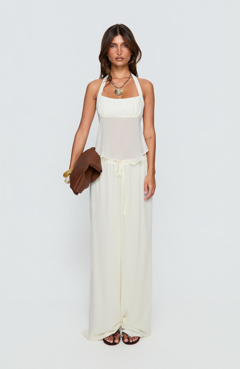 Princess Polly Finesse Wide Leg Pants, Alternate, color, Yellow