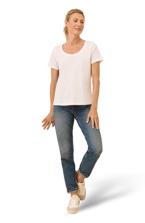 Organic Cotton Softspun Scoop Neck Tee