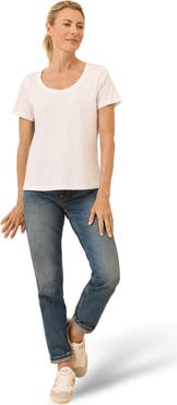 Pact Organic Cotton Softspun Scoop Neck Tee
