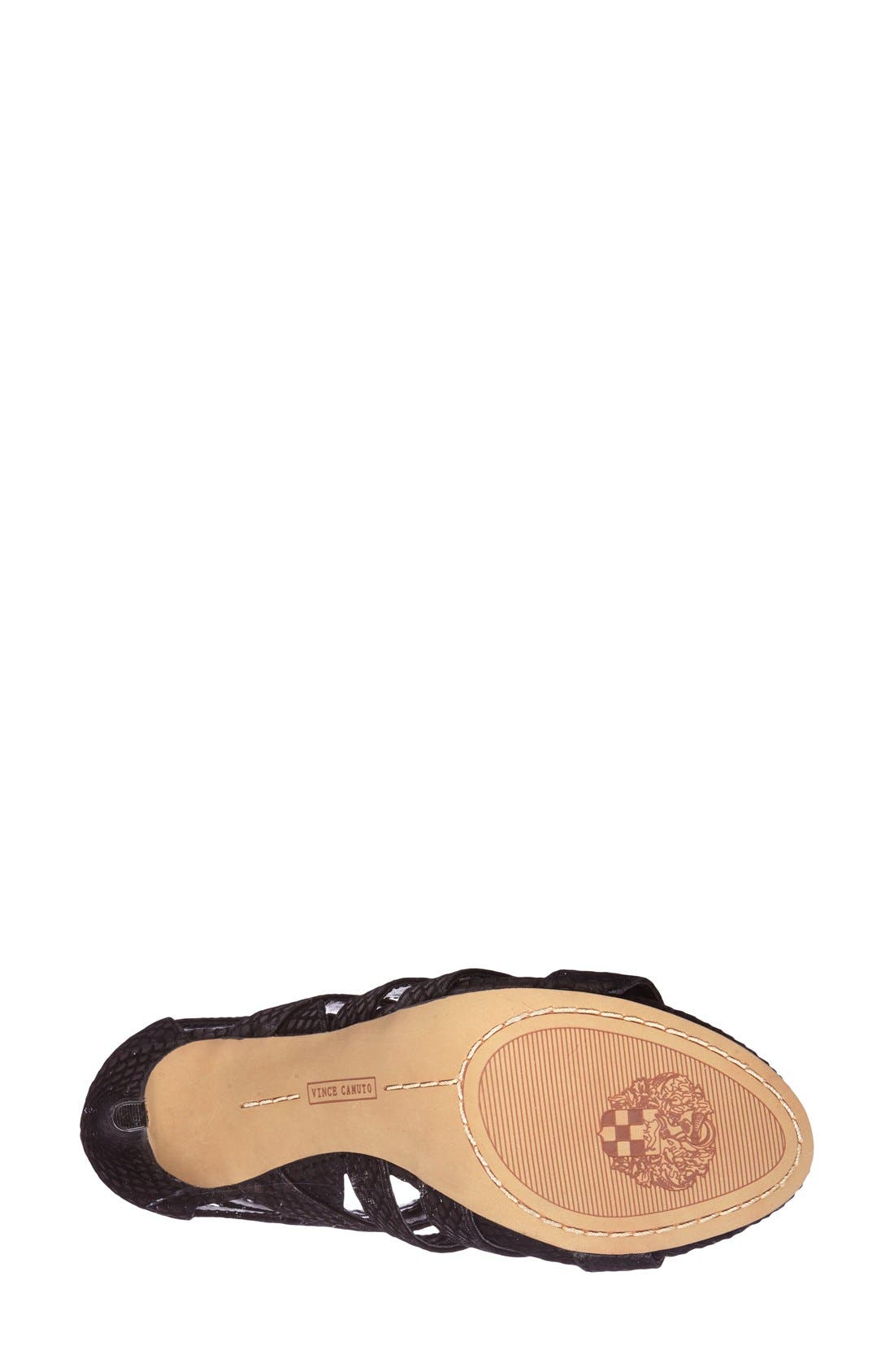 Vince Camuto 'Freshi' Snake Embossed Ghillie Sandal, Alternate, color, 