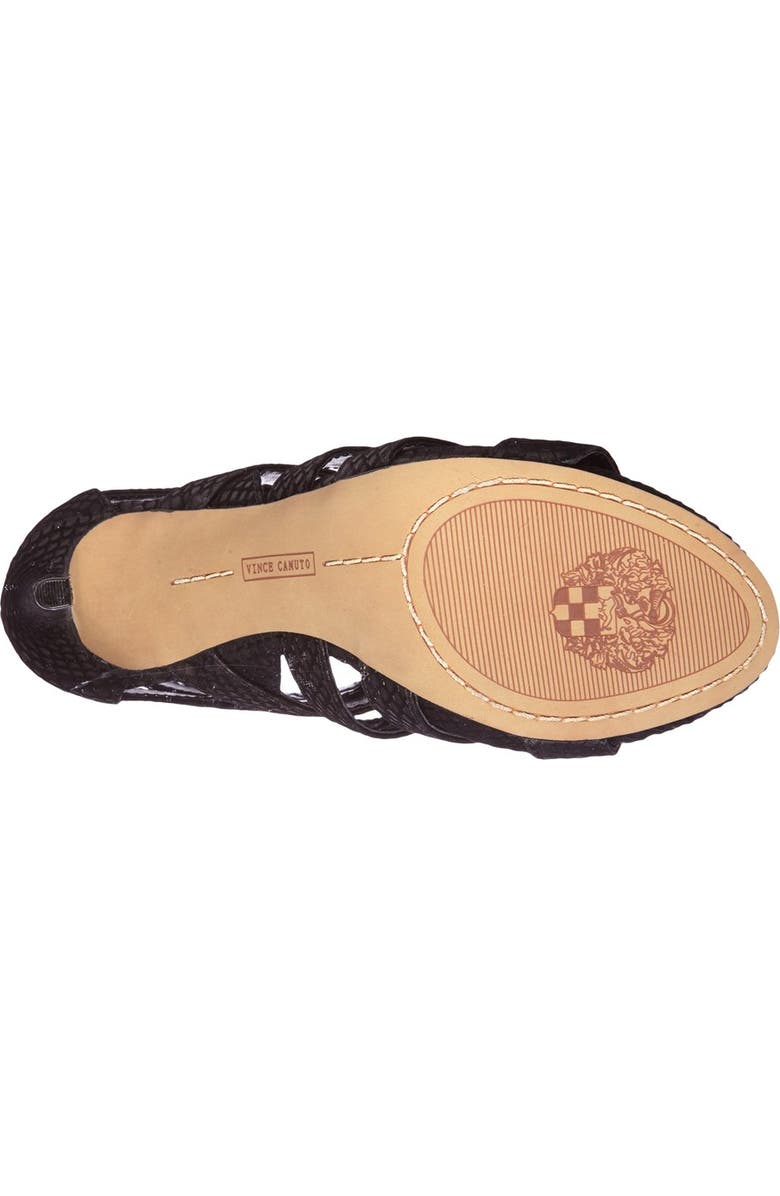 Vince Camuto 'Freshi' Snake Embossed Ghillie Sandal, Alternate, color,