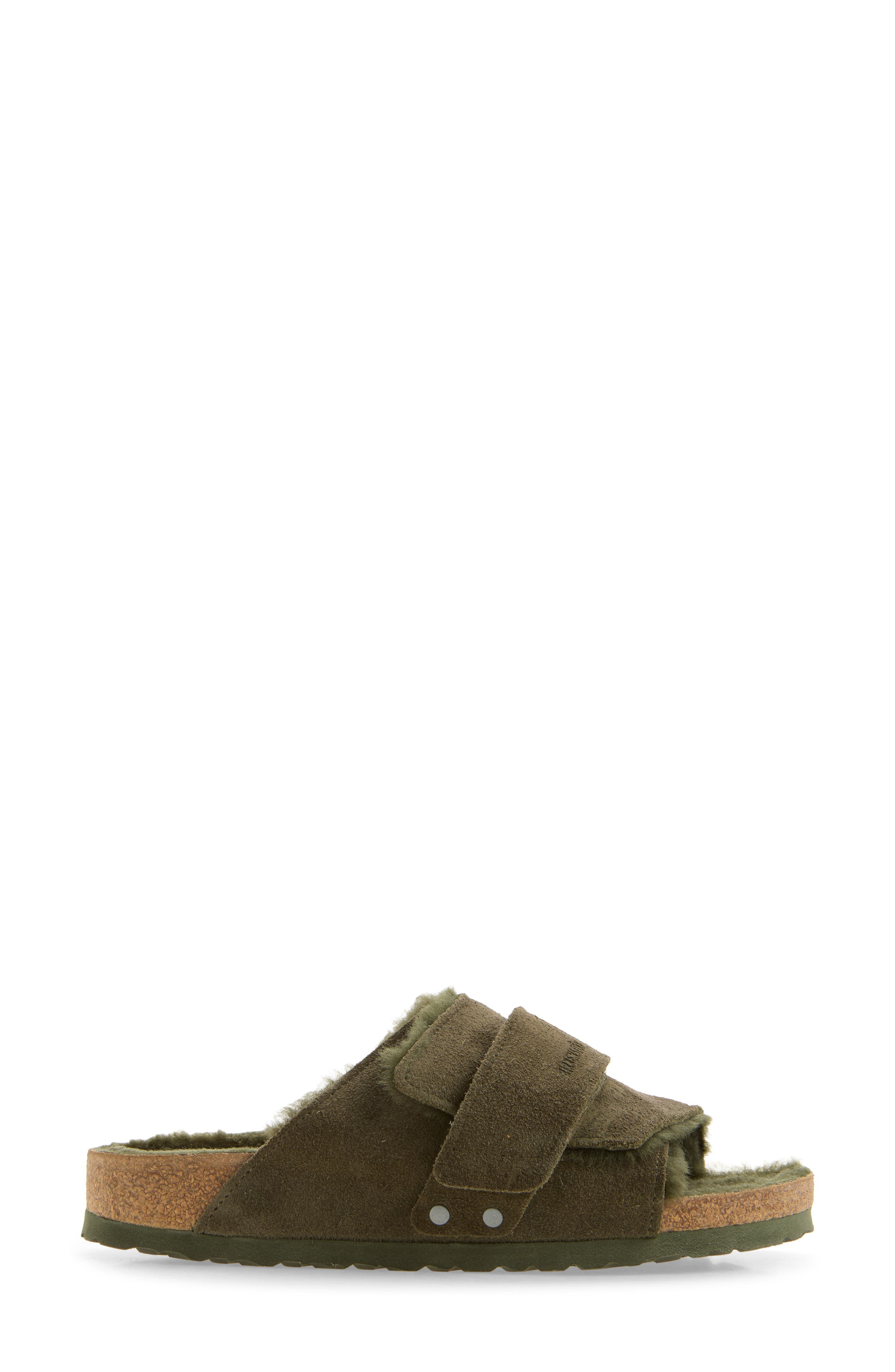 Kyoto Genuine Shearling Sandal - Discontinued, Alternate, color, THYME/ THYME