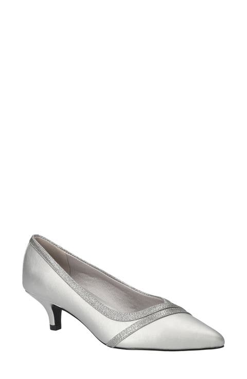 Maye Pointed Toe Kitten Heel Pump