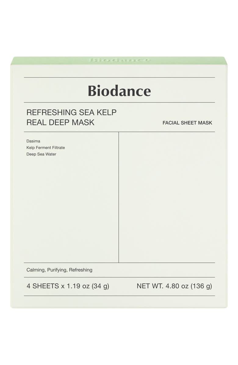 BIODANCE Refreshing Sea Kelp Real Deep Mask, Main, color,