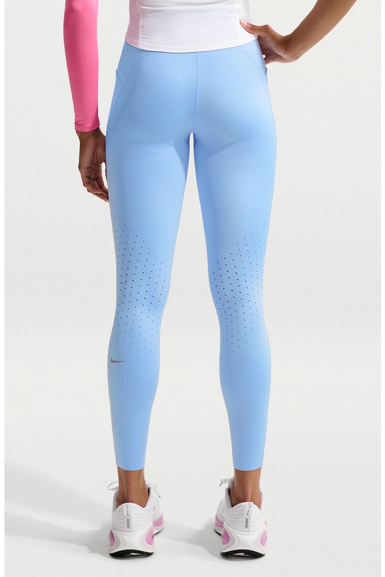 Swift High-Waisted Pocket 7/8 Running Leggings, Alternate, color, ALUMINUM