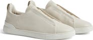ZEGNA Triple Stitch™ Leather Slip-On Sneaker