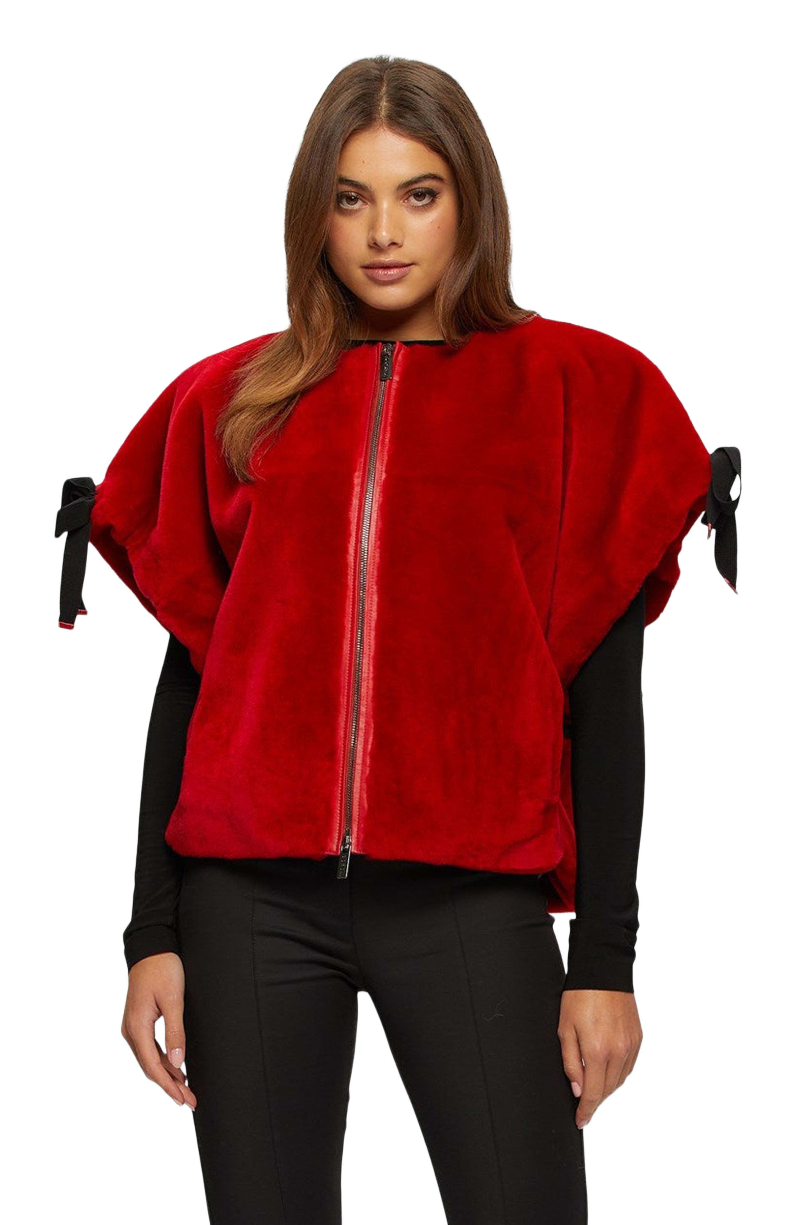 Genuine Shearling Jacket, Short Sleeve - image 5