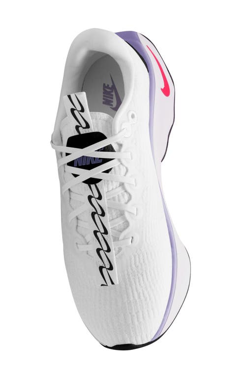 Nike Motiva Road Runner Walking Shoe In White/lilac/barely Grape