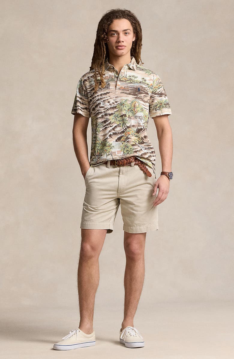Polo Ralph Lauren Flat Front Cotton Twill Chino Shorts, Alternate, color,