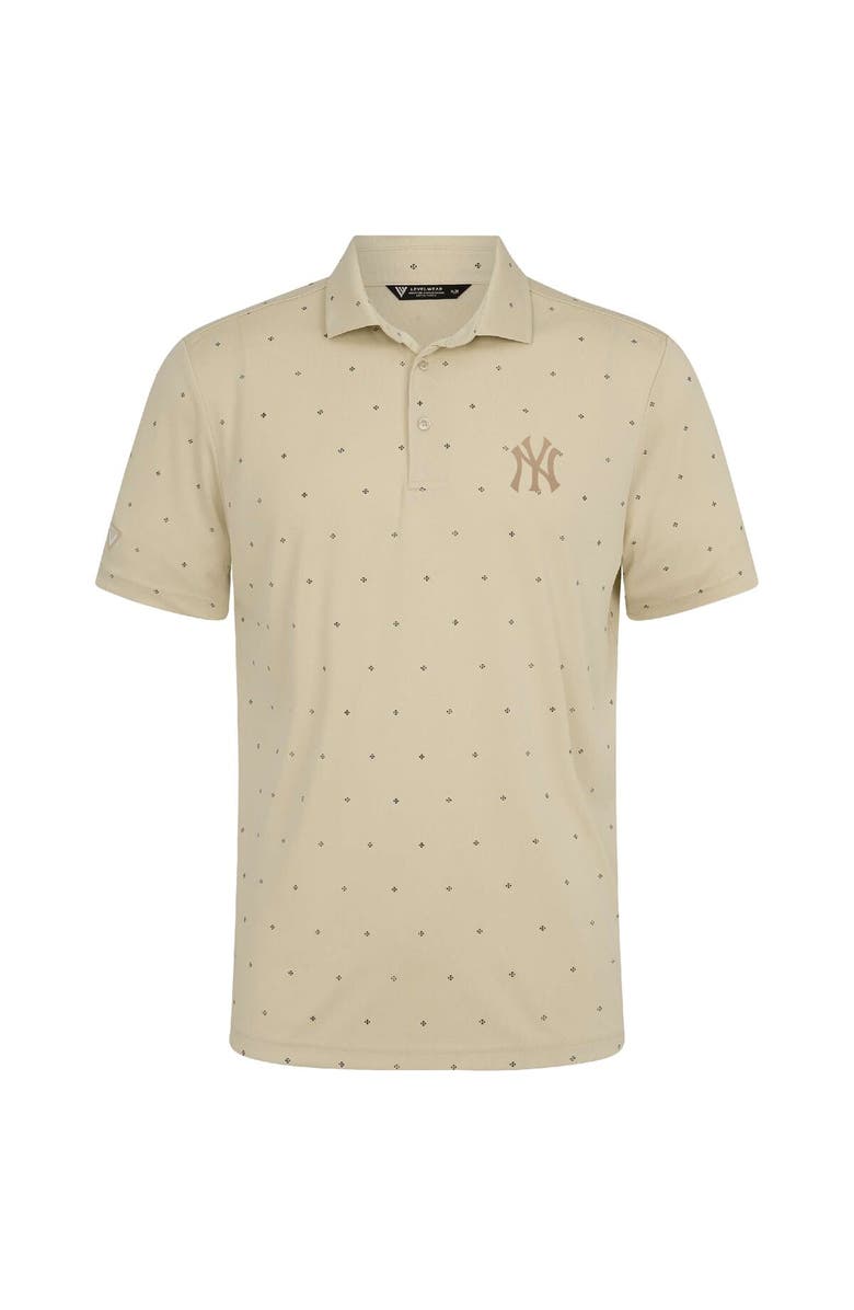 LEVELWEAR Men's Levelwear  Cream New York Yankees Vision Polo, Alternate, color, Cream