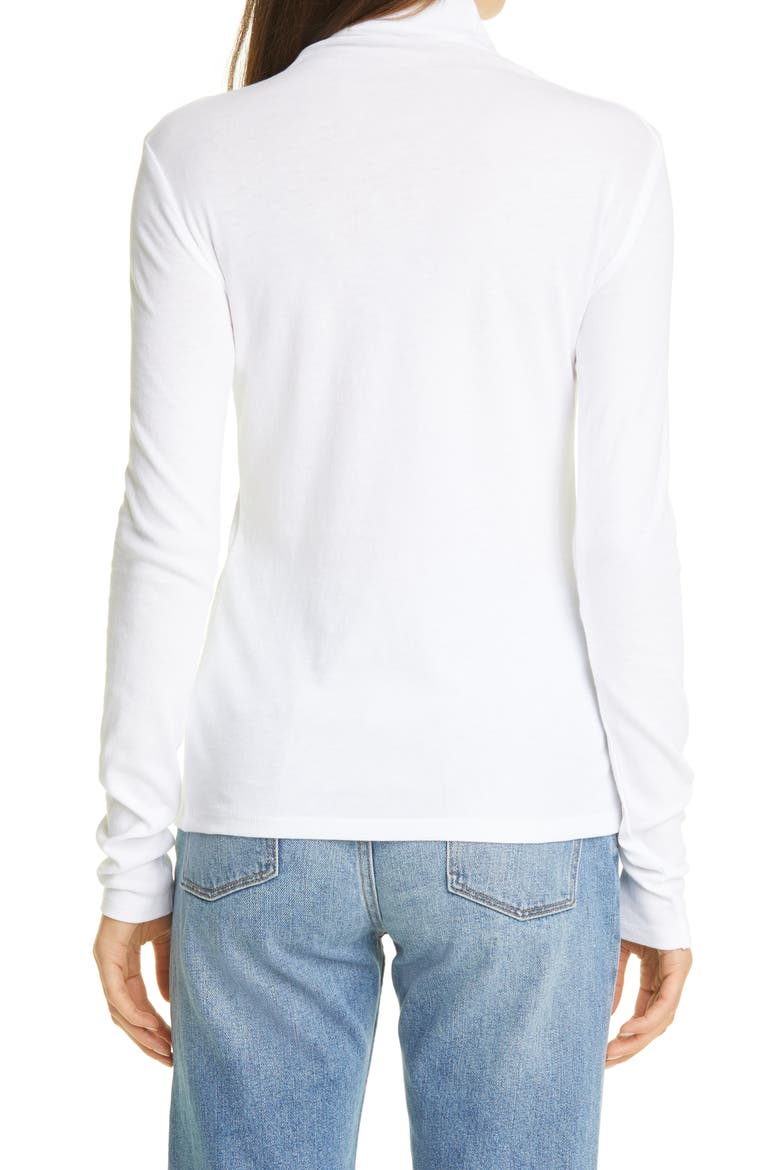 Turtleneck Top, Alternate, color, WHITE