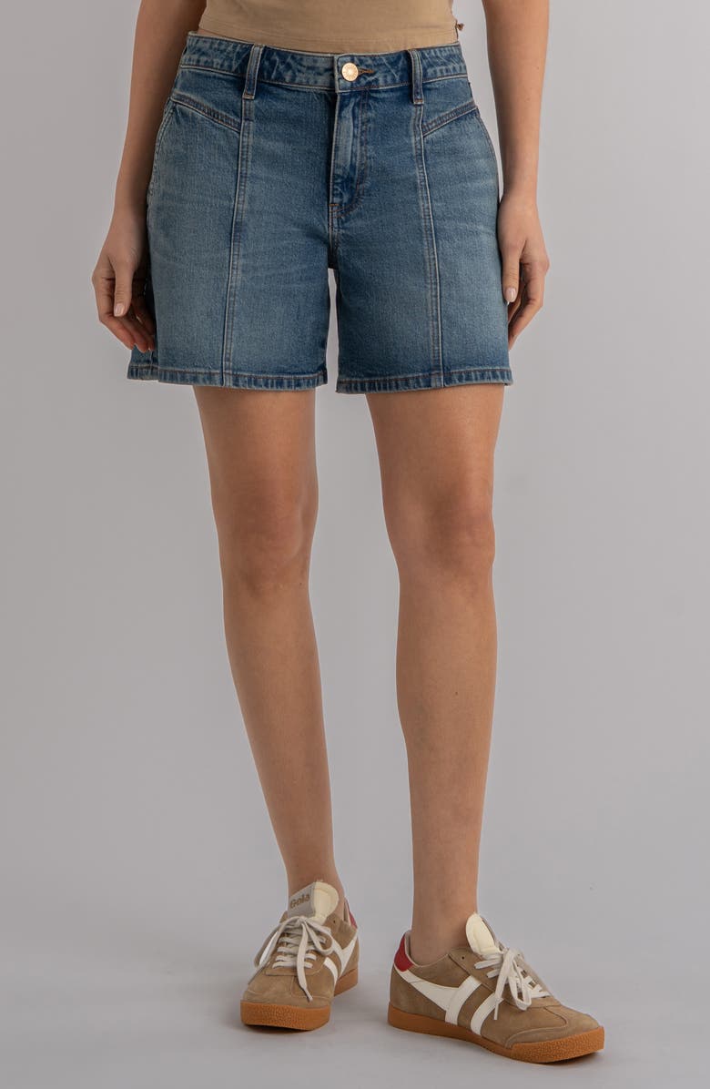 KUT from the Kloth Hailey High Waist Denim Bermuda Shorts, Main, color, 