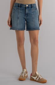 KUT from the Kloth Hailey High Waist Denim Bermuda Shorts