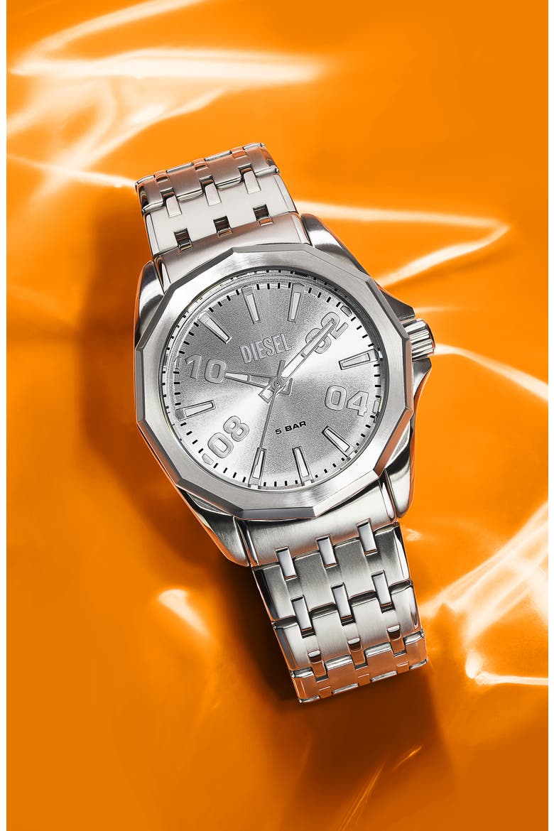 Stinger Bracelet Watch, 44mm, Alternate, color, SILVER