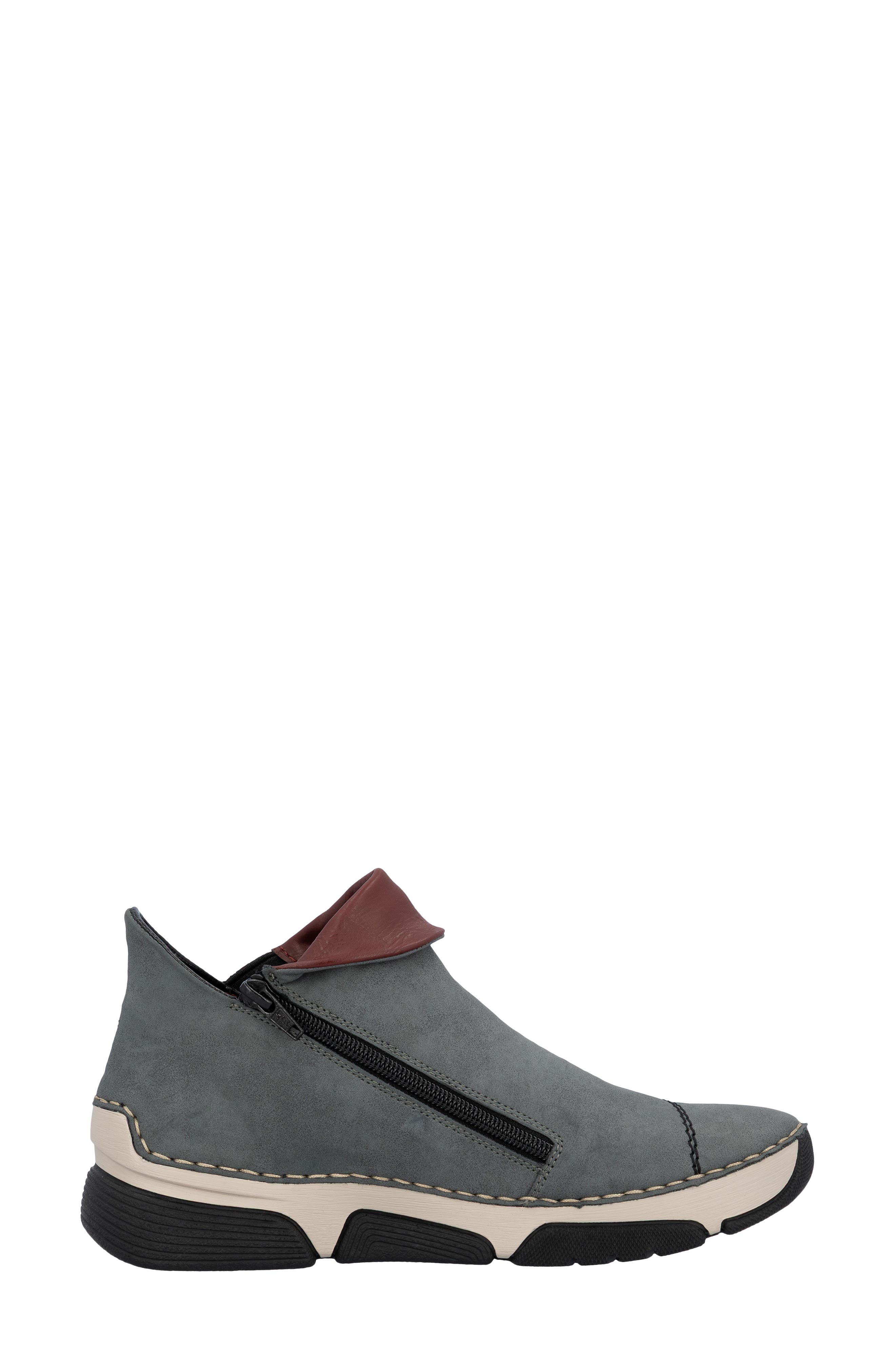 Angela Sneaker, Alternate, color, JEAN/ WINE