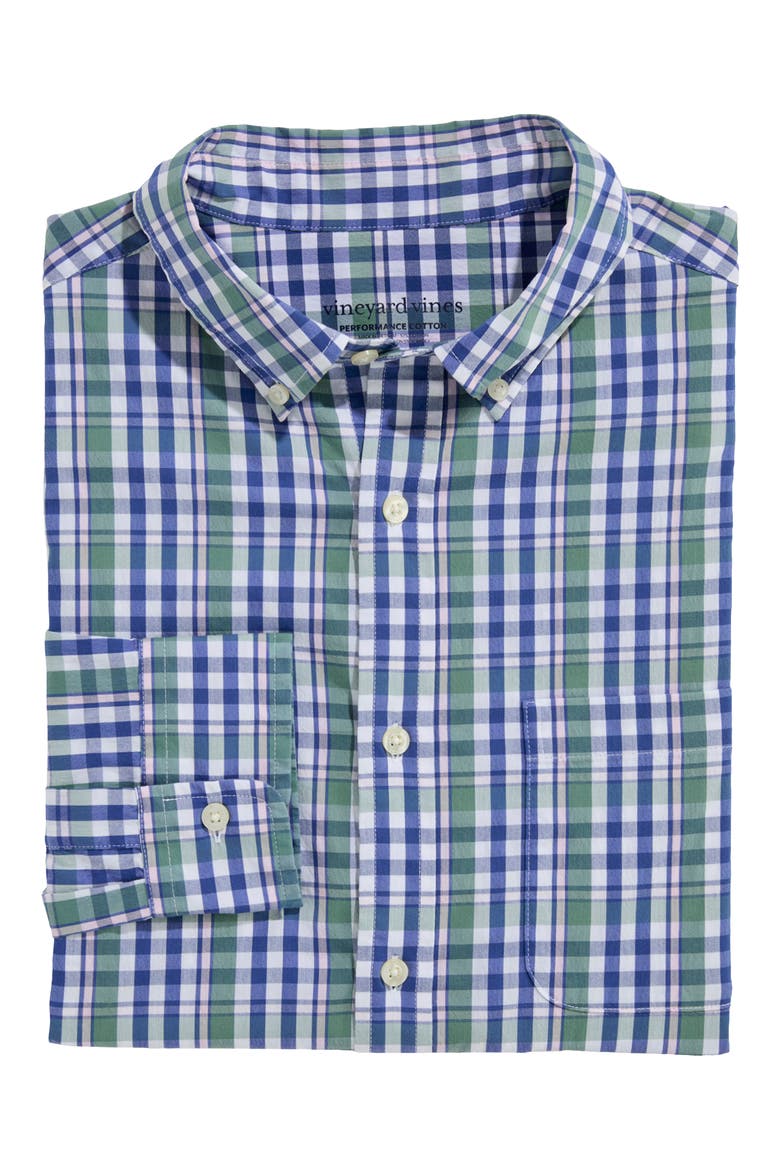 Audubon Performance Button-Up Shirt, Main, color, OLIVE DUSK