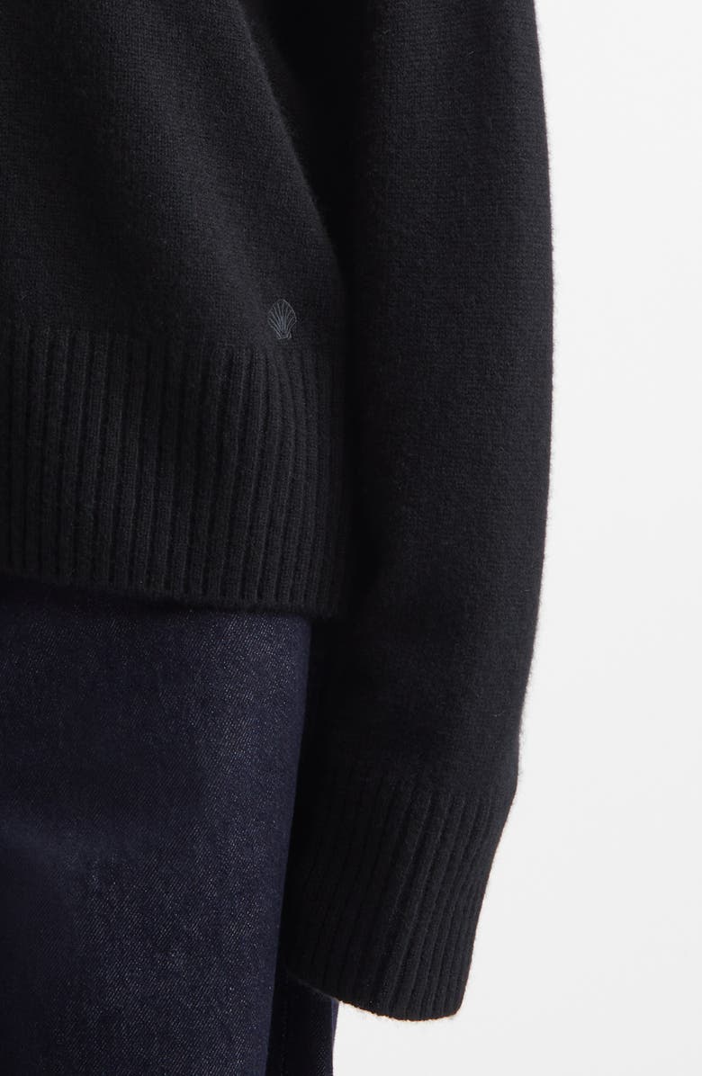 LOULOU DE SAISON Anton Cashmere Crewneck Sweater, Alternate, color, Black