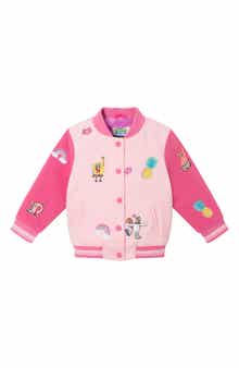 Andy & Evan Kids' Spongebob® Embroidered Colorblock Bomber Jacket