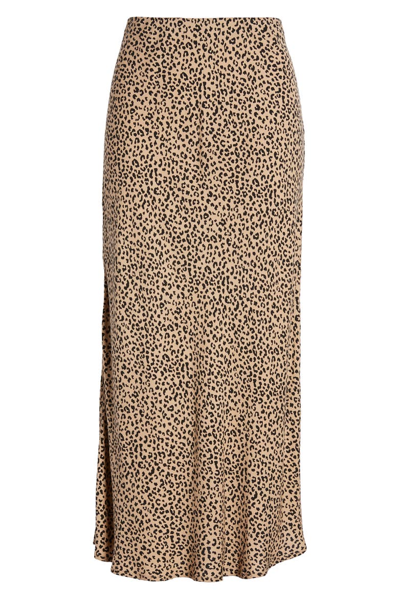 Leopard Midi Skirt, Alternate, color, LEOPARD