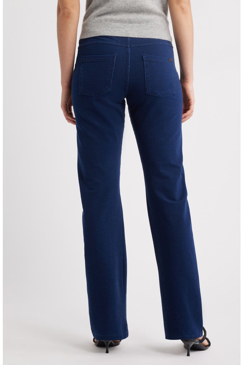 Game Changing High Waist Straight Leg Denim Leggings, Alternate, color, DARK RINSE WASH