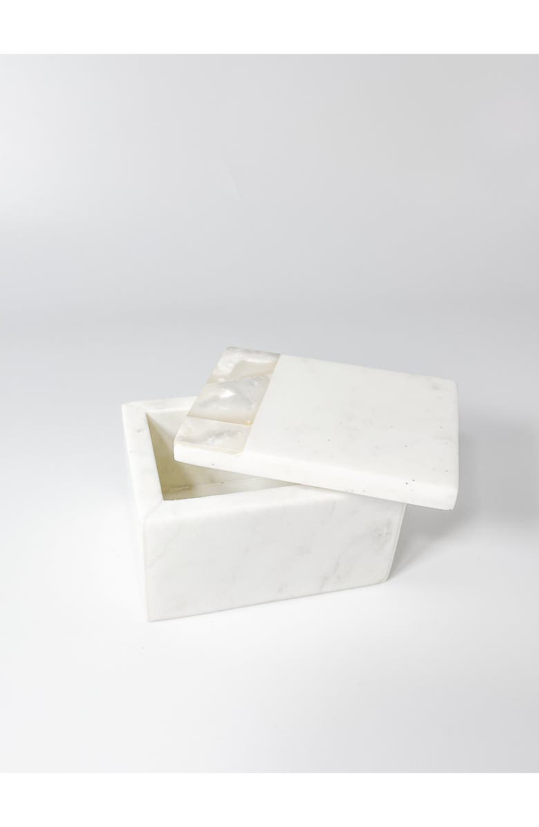 Anaya Mother of Pearl Marble Decor Box, Alternate, color, 