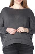 SLINK Jeans Dolman Sleeve Ribbed Pullover